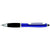 Branded Promotional CONTOUR-I METAL BALL PEN in Blue with Black Grip Pen From Concept Incentives.