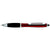 Branded Promotional CONTOUR-I METAL BALL PEN in Red with Black Grip Pen From Concept Incentives.