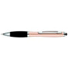 Branded Promotional CONTOUR-I METAL BALL PEN in Gold with Black Grip Pen From Concept Incentives.