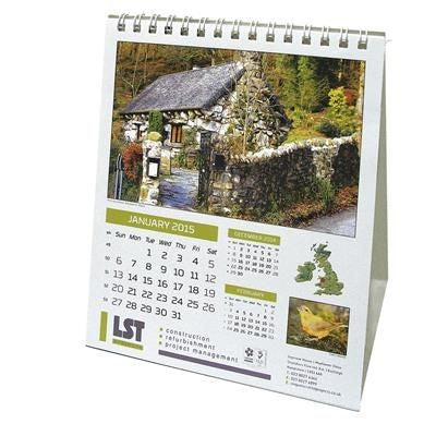 Branded Promotional COMPACT BRITIAN WILDLIFE DESK CALENDAR Calendar From Concept Incentives.