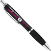 Branded Promotional CONTOUR NIGHT BALL PEN in Black Pen From Concept Incentives.