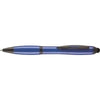 Branded Promotional CONTOUR-I NOIR BALL PEN in Blue Pen From Concept Incentives.