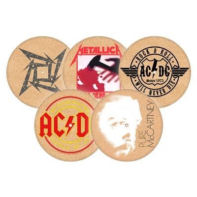 Branded Promotional DJ TURNTABLE CORK SLIPMAT Mat From Concept Incentives.