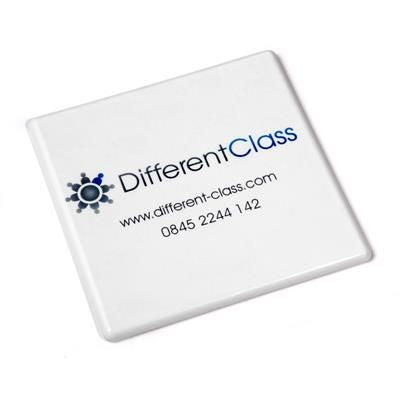 Branded Promotional RECYCLED STANDARD PLASTIC SQUARE COASTER Coaster From Concept Incentives.
