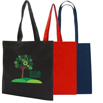 Branded Promotional DUNHAM RED DYED COTTON SHOPPER TOTE BAG FOR LIFE Bag From Concept Incentives.