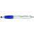 Branded Promotional CONTOUR TOUCH BALL PEN in Silver with Blue Grip Pen From Concept Incentives.