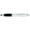 Branded Promotional CONTOUR TOUCH BALL PEN With Touchscreen Stylus and Black Grip Pen From Concept Incentives.