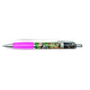 Branded Promotional CONTOUR WRAP BALL PEN in White with Pink Trim Pen From Concept Incentives.