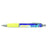 Branded Promotional CONTOUR WRAP BALL PEN in White with Yellow Trim Pen From Concept Incentives.