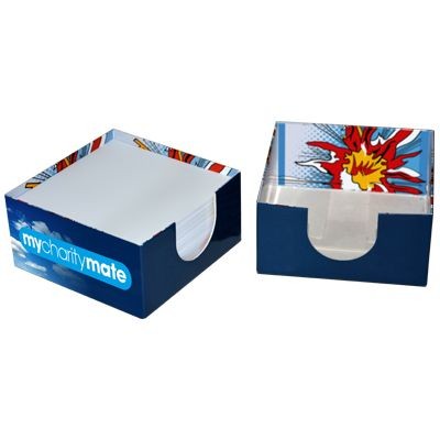 Branded Promotional CARD PAPER CUBE BLOCK HOLDER & NOTE PAPER Note Pad From Concept Incentives.