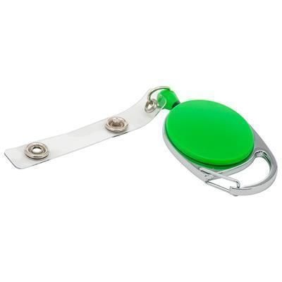 Branded Promotional CARABINER PULL REEL Pull Reel Pass Holder From Concept Incentives.