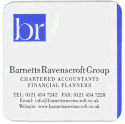 Branded Promotional SQUARE COASTER in Recycled Bonded Leather Coaster From Concept Incentives.