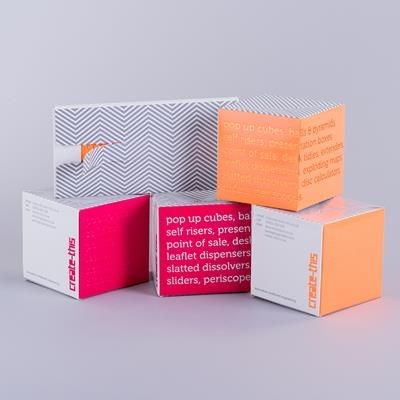 Branded Promotional POP UP MAILING CUBE Pop Up From Concept Incentives.