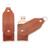 Branded Promotional CROCODILE 04 USB FLASH DRIVE MEMORY STICK in Leather Case with Twister Cover Memory Stick USB From Concept Incentives.