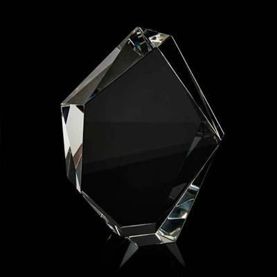 Branded Promotional MEDIUM OPTICAL CRYSTAL FACET ICEBERG AWARD Award From Concept Incentives.