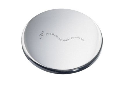Branded Promotional METAL COASTER in Nickel Plated Metal Coaster From Concept Incentives.