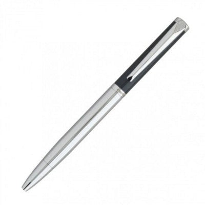 Branded Promotional CACHAREL ARC EN CIEL METAL BALL PEN in Grey Pen From Concept Incentives.