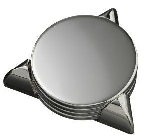 Branded Promotional STAFFORD SILVER METAL COASTER SET Coaster Set From Concept Incentives.