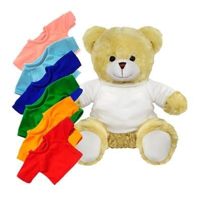 Branded Promotional PRINTED PROMOTIONAL SOFT TOY 25CM ELIZABETH TEDDY BEAR with Colour Tee Shirt Soft Toy From Concept Incentives.