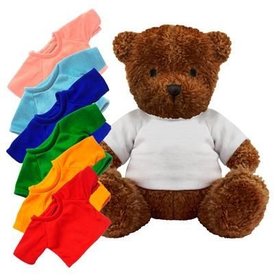 Branded Promotional PRINTED PROMOTIONAL SOFT TOY JAMES I TEDDY BEAR with Colour Tee Shirt Soft Toy From Concept Incentives.