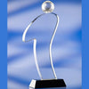 Branded Promotional SILHOUETTE GOLF GLASS AWARD TROPHY Award From Concept Incentives.