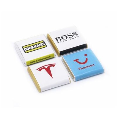 Branded Promotional PERSONALISED CHOCOLATE NEAPOLITAN in Milk or Dark High Quality Chocolate Chocolate From Concept Incentives.