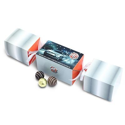 Branded Promotional PERSONALISED CHOCOLATE TRUFFLE CHRISTMAS CRACKER Christmas Cracker From Concept Incentives.