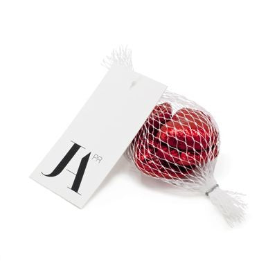 Branded Promotional PERSONALISED NET OF CHOCOLATE HEARTS Chocolate From Concept Incentives.