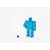 Branded Promotional CUBEBOT SMALLWOODEN ROBOT PUZZLE in Blue Robot From Concept Incentives.