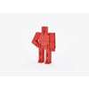 Branded Promotional CUBEBOT SMALL WOOD ROBOT PUZZLE in Red Robot From Concept Incentives.