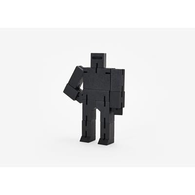 Branded Promotional CUBEBOT SMALL in Black Robot From Concept Incentives.