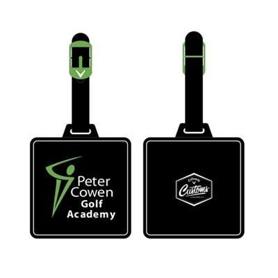 Branded Promotional CALLAWAY CUSTOMS MISSION BAG TAG SQUARE Golf Bag Tag From Concept Incentives.