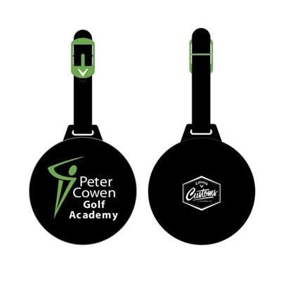 Branded Promotional CALLAWAY CUSTOMS MISSION BAG TAG ROUND Golf Bag Tag From Concept Incentives.