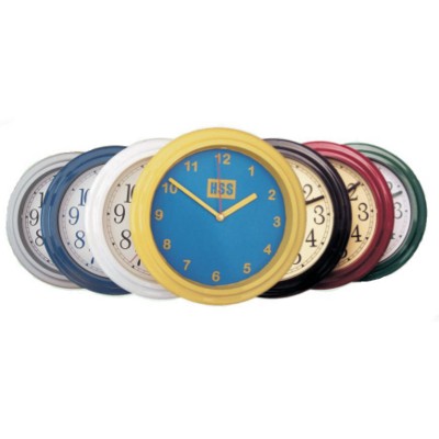 Branded Promotional ROUND PLASTIC WALL CLOCK Clock From Concept Incentives.