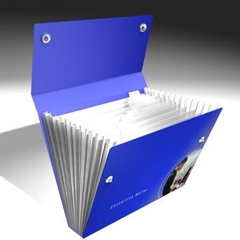 Branded Promotional BESPOKE CONCERTINA WALLET Organiser File From Concept Incentives.