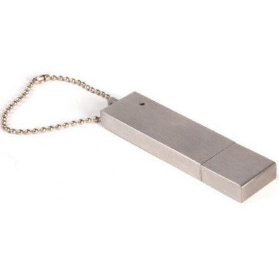 Branded Promotional USB FLASH DRIVE MEMORY STICK in Silver Metal Memory Stick USB From Concept Incentives.