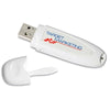 Branded Promotional USB FLASH DRIVE MEMORY STICK in White Memory Stick USB From Concept Incentives.