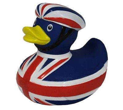 Branded Promotional CYCLING RUBBER DUCK Duck Plastic From Concept Incentives.