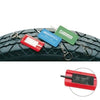 Branded Promotional TYRE TREAD DEPTH GAUGE PLASTIC KEYRING Tyre Tread Measure From Concept Incentives.