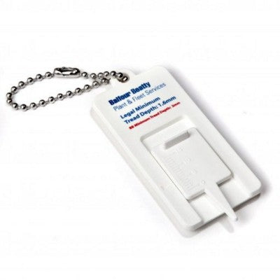 Branded Promotional STANDARD TYRE TREAD GAUGE KEYRING Tyre Tread Measure From Concept Incentives.