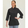 Branded Promotional DENNYS LADIES LONG SLEEVE POLYCOTTON CHEF JACKET Jacket From Concept Incentives.