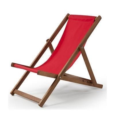 Branded Promotional SOUTHSEA DECKCHAIR with Printed Cotton Chair From Concept Incentives.