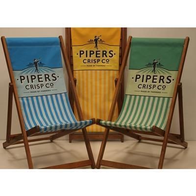 Branded Promotional SOUTHSEA DECKCHAIR with Digital Print Chair From Concept Incentives.