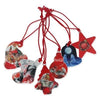 Branded Promotional RECYCLED SET OF 6 CHRISTMAS DECORATIONS Christmas Decoration From Concept Incentives.