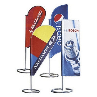 Branded Promotional RHINO MINI TEAR DESK FLAG Flag From Concept Incentives.