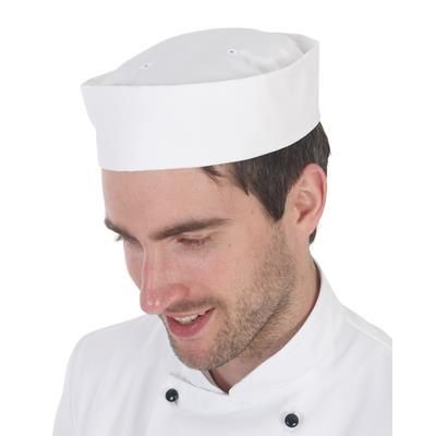 Branded Promotional DENNYS CHEF SKULL CAP in White Hat From Concept Incentives.