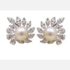 Branded Promotional CLASSY CULTURED PEARL AND SWAROVSKI ELEMENT DIAMOND PEARL DROP EARRINGS Jewellery From Concept Incentives.