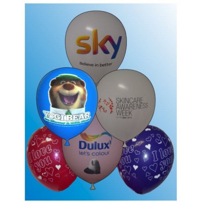 Branded Promotional 12 INCH PRINTED LATEX BALLOON Balloon From Concept Incentives.