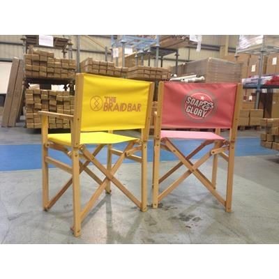 Branded Promotional FULL COLOUR PRINTED DIRECTORS CHAIR Chair From Concept Incentives.