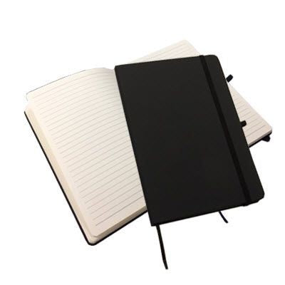 Branded Promotional DISLEY A5 CLASSIC NOTE BOOK in Black Journal Note Book From Concept Incentives.